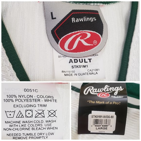 NWT Rawlings Green/White/Cream Basketball Jersey L - Picture 16 of 16